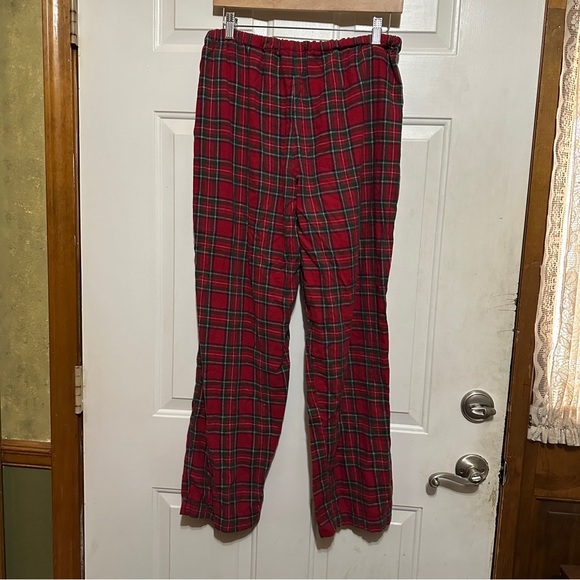 Disney Store Embroidered Mickey Mouse Red Plaid Pajama Set Christmas Size M - Picture 9 of 11